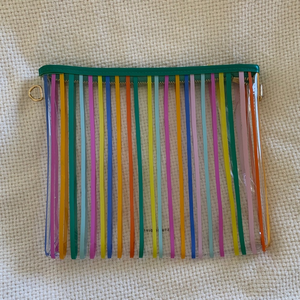 Transparent Rainbow Clutch